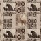 Brown Novelty Tapestry Woven Pattern Upholstery Fabric by The Yard - SKU: Conrad Brownstone